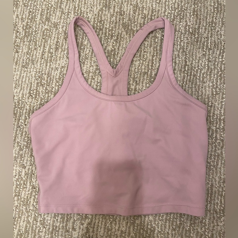 LIGHT PINK CROPPED WORKOUT TANK